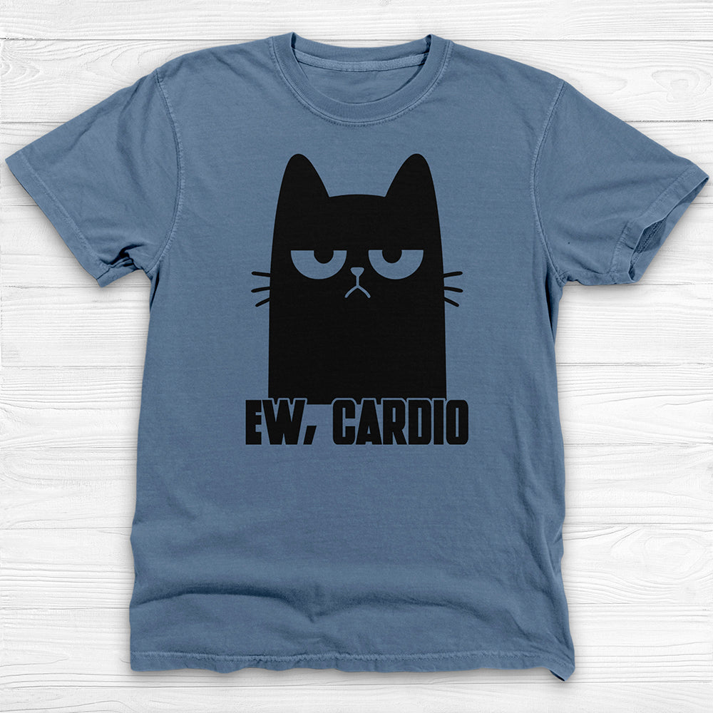 Funny Cat Hates Cardio Gym T-Shirt And Pump Cover