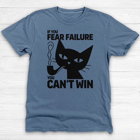 Don't Fear Failure Cat Wisdom Gym Tee or Pump Cover
