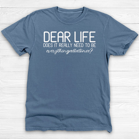 Dear Life Why All At Once, Comfy Gym Shirt or Pump Cover
