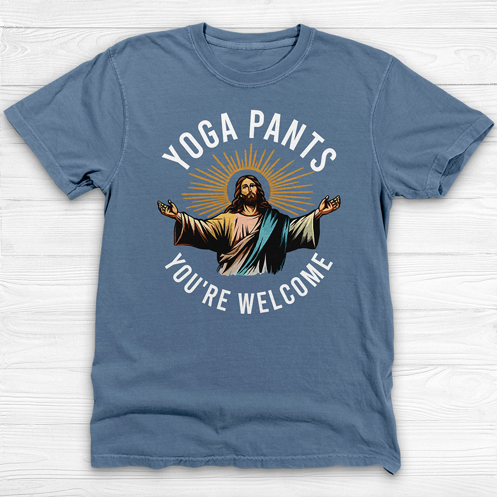 Jesus Funny Yoga Pants Gym Shirt or Pump Cover