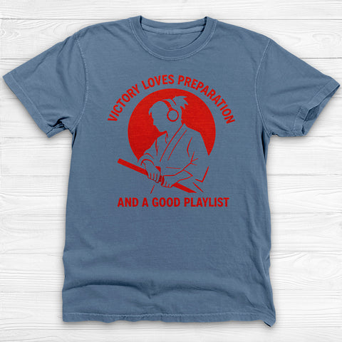 Victory Loves Preparation Samurai T-Shirt, Unisex Garment-Dyed Tee