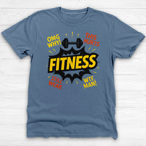 Fitness Joke Tee, Reluctant Sarcastic Fitness Tee