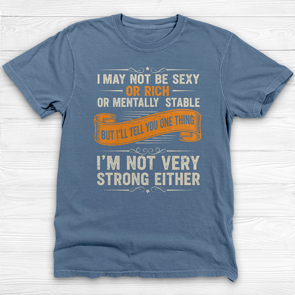 Not Sexy Or Rich Gym Shirt or Pump Cover, Garment-Dyed Softness-T-Shirt-Gym Classics