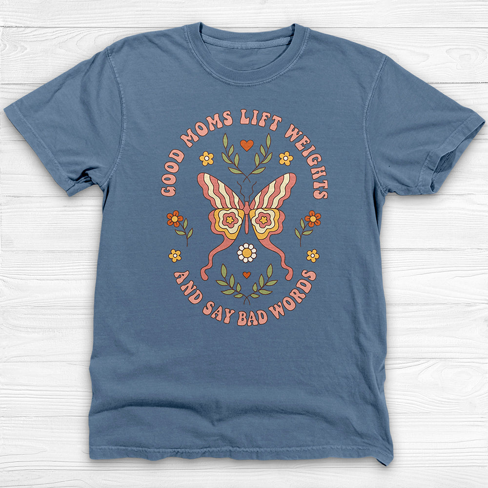 Good Moms Lift & Swear Cute Gym Tee Or Pump Cover-T-Shirt-Gym Classics