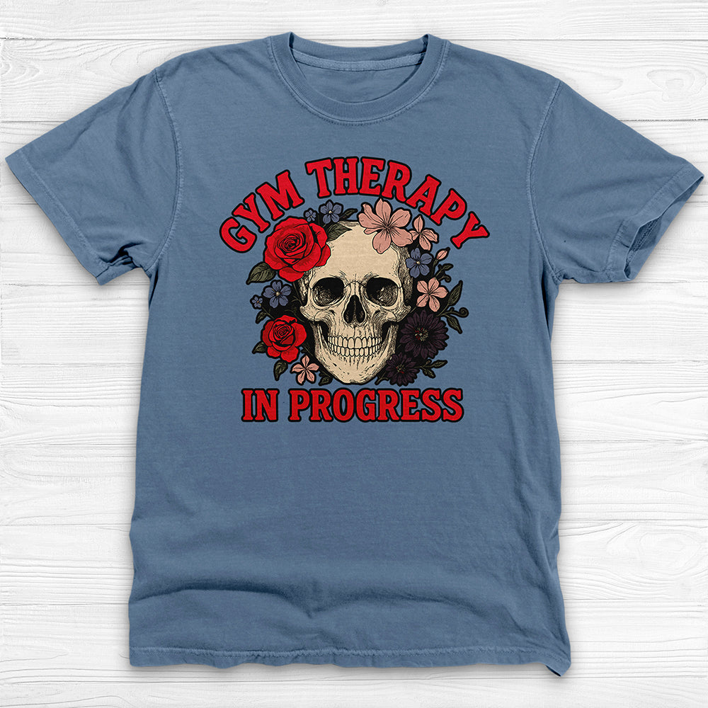 Gym Therapy Unisex Skull T-Shirt, Gym Self-Love Tee-T-Shirt-Gym Classics