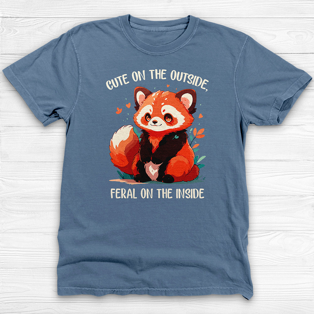 Cute But Feral Red Panda Gym Tee Or Pump Cover-T-Shirt-Gym Classics