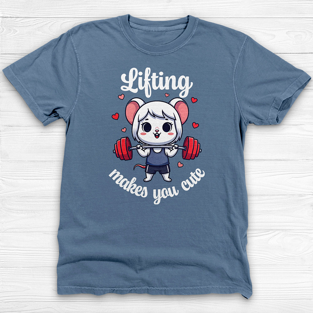 Lifting Makes You Cute Gym Shirt, Anime Style Workout Tee-T-Shirt-Gym Classics