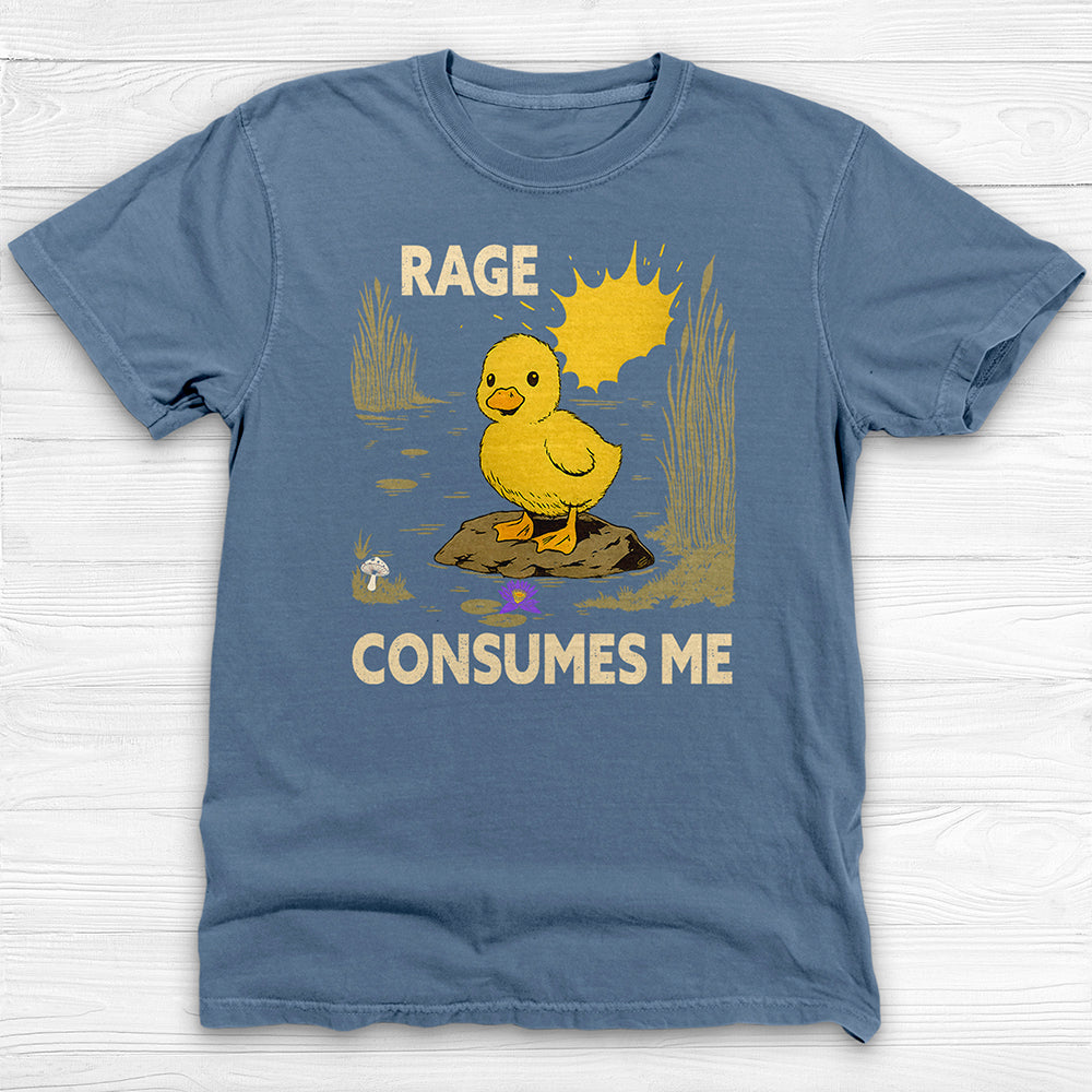 Rage Consumes Me Baby Duck Shirt, Fun Workout Tee-T-Shirt-Gym Classics