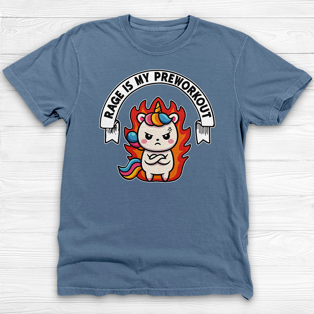 Rage Is My Preworkout Unicorn Shirt, Funny Gym Tee or Pump Cover-T-Shirt-Gym Classics