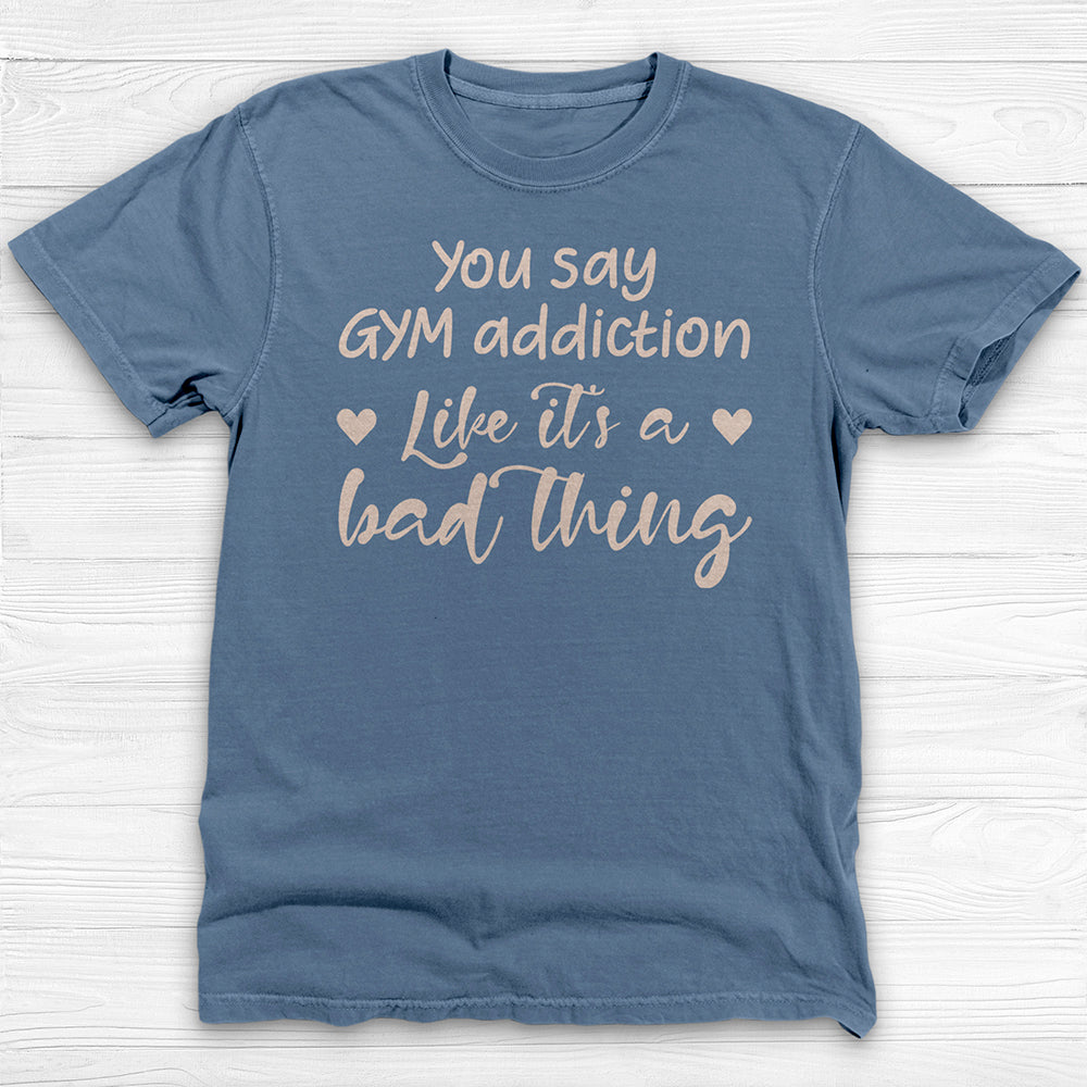 Gym Addiction Women’s T-Shirt, Workout Tee for Fitness Loving Girls-T-Shirt-Gym Classics