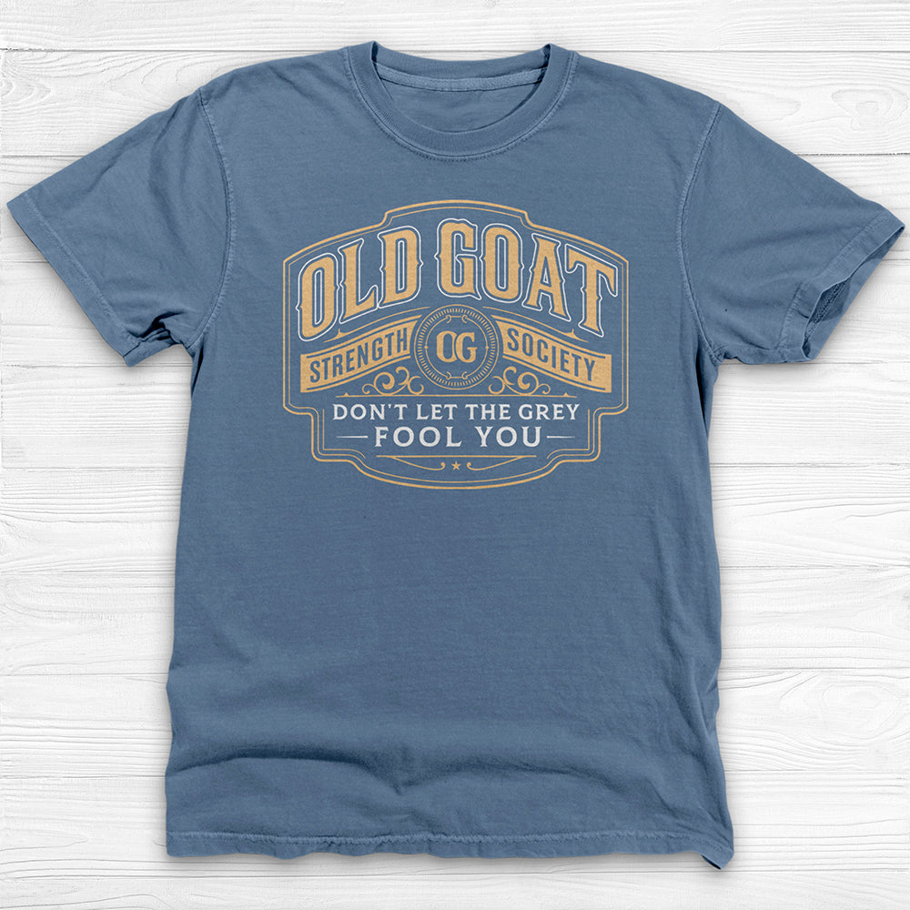 Old Goat Strength Society Shirt, Funny Gym Tee for Lifters-T-Shirt-Gym Classics