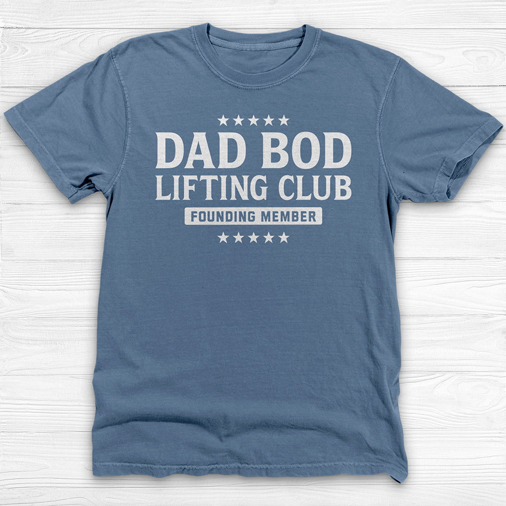 Dad Bod Lifting Club T-Shirt, Funny Dad Workout Tee-T-Shirt-Gym Classics