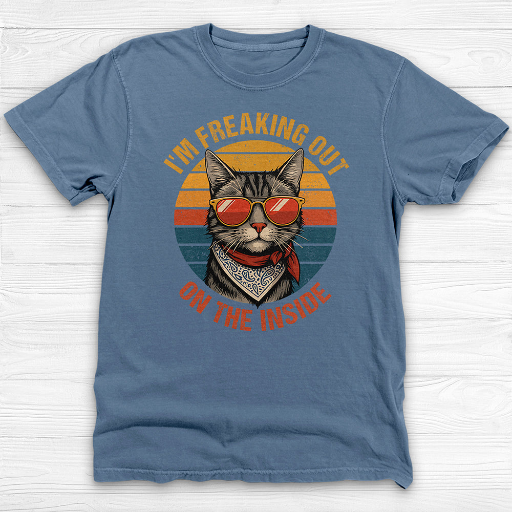 Freaking Out On The Inside Funny Gym Shirt Or Pump Cover-T-Shirt-Gym Classics