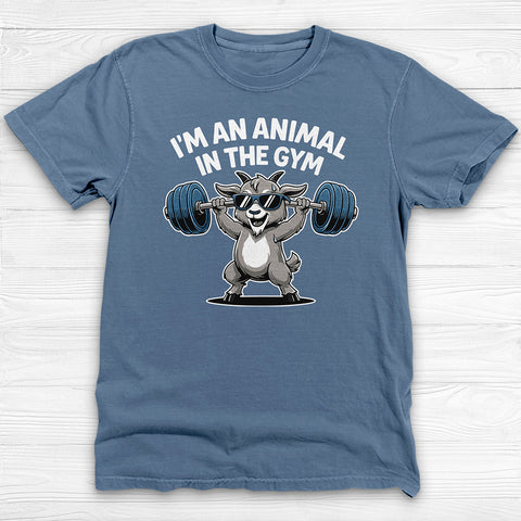 Cute Goat Gym Shirt, Funny Workout Tee or Pump Cover