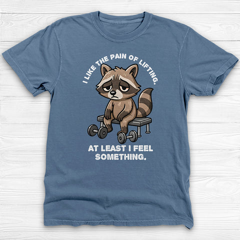 Cute Sad Raccoon Workout T-Shirt, Do It Sad Humorous Gym Tee