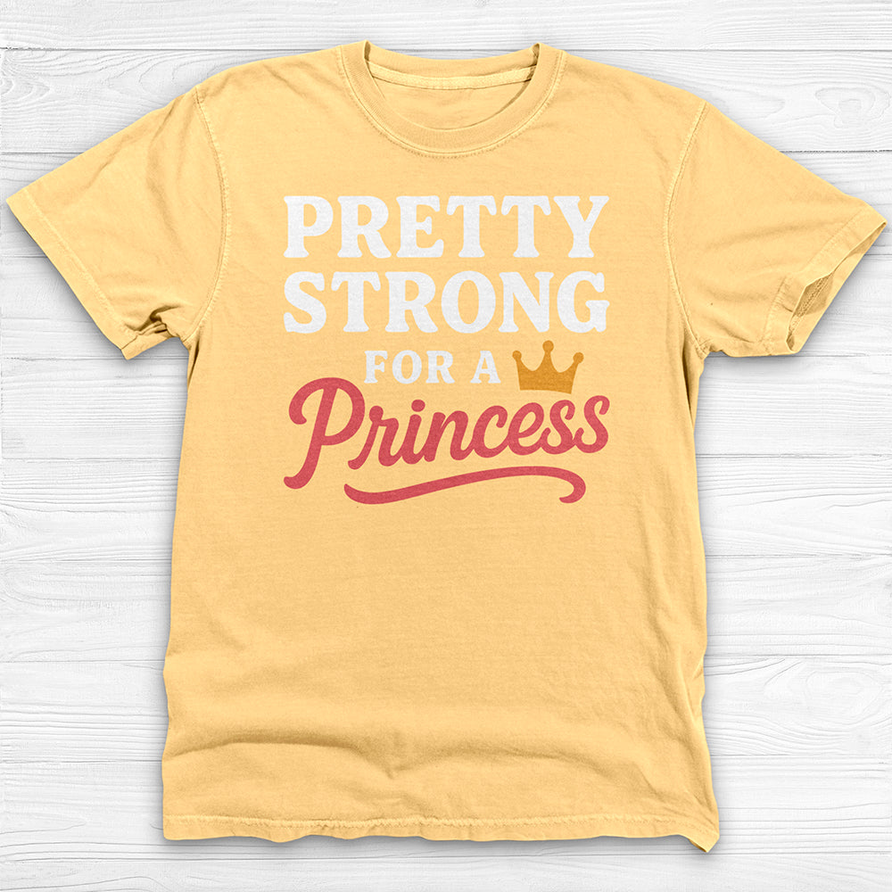 Pretty Strong for a Princess Gym Tee or Pump Cover, Empowering Apparel-T-Shirt-Gym Classics