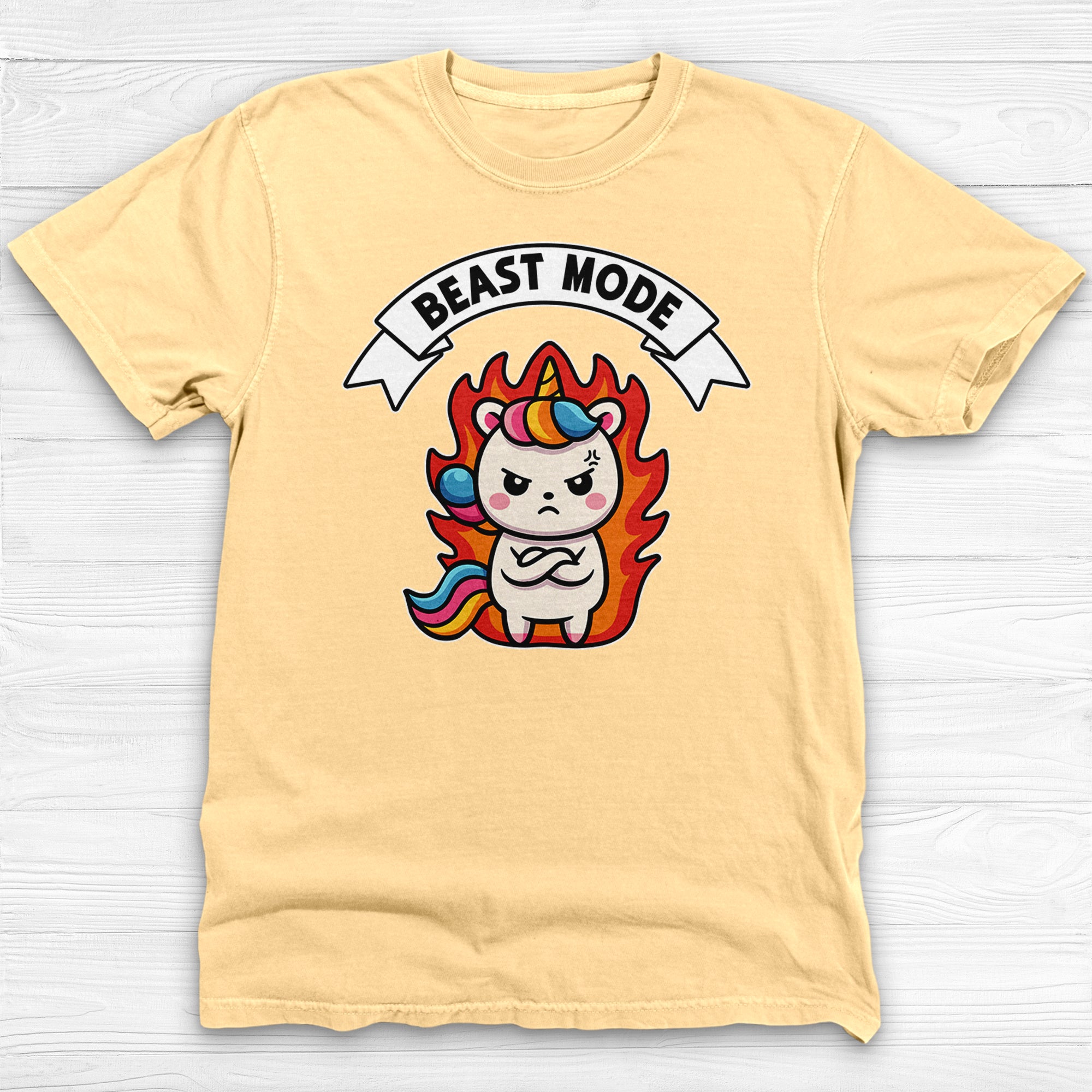 Unicorn Beast Mode Funny Graphic Gym Shirt Or Pump Cover-T-Shirt-Gym Classics