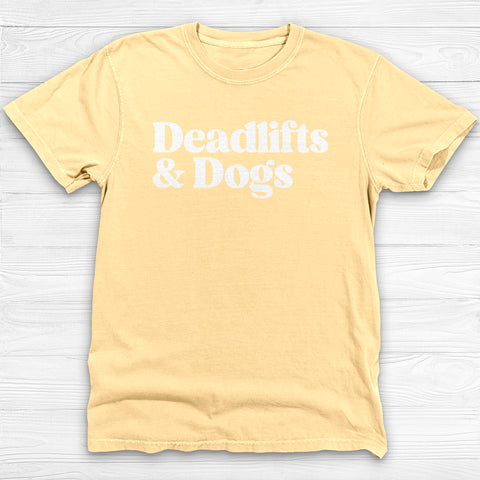 Deadlifts & Dogs Shirt – Funny Gym Pump Cover Gift Tee