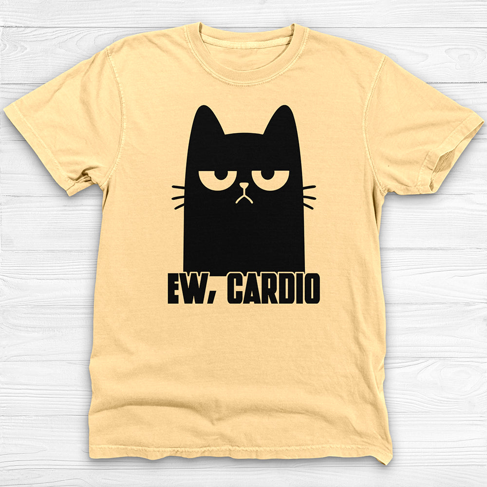 Funny Cat Hates Cardio Gym T-Shirt And Pump Cover