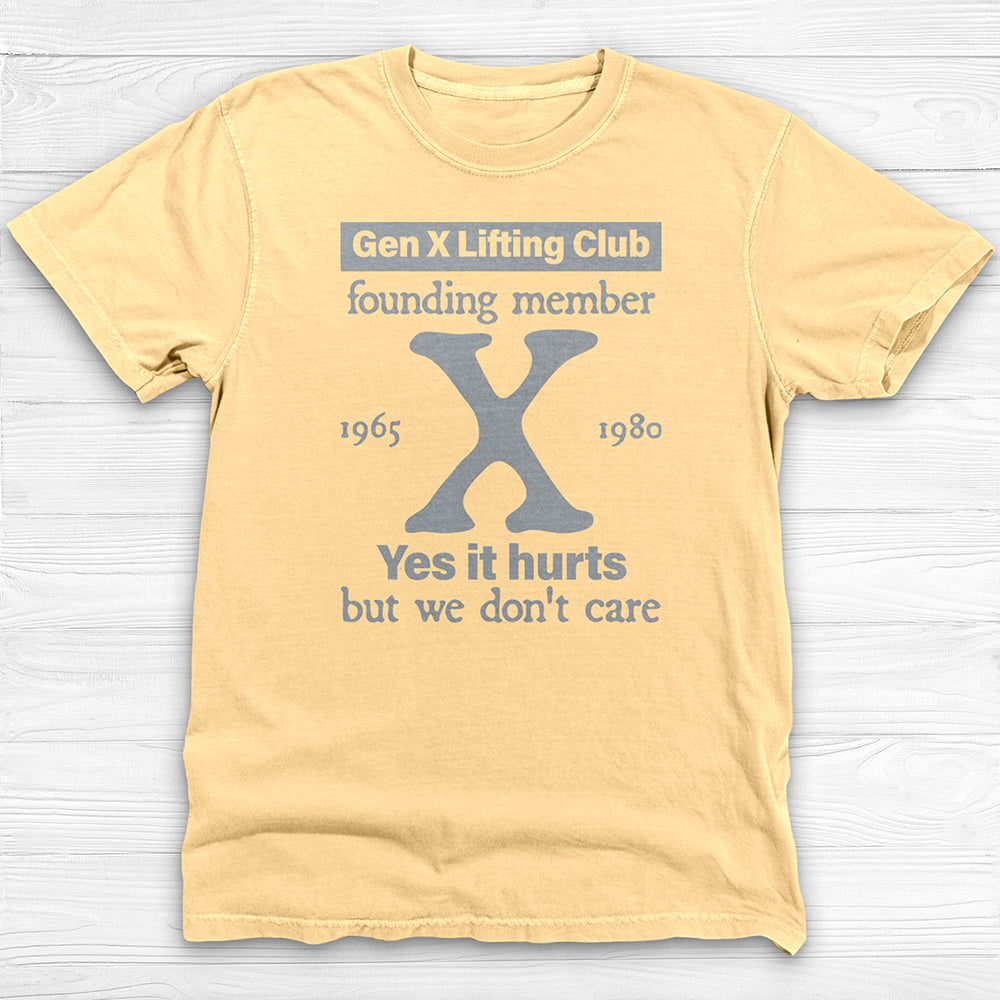 Gen X Lifting Club Shirt, Vintage Nostalgic Gym Tee