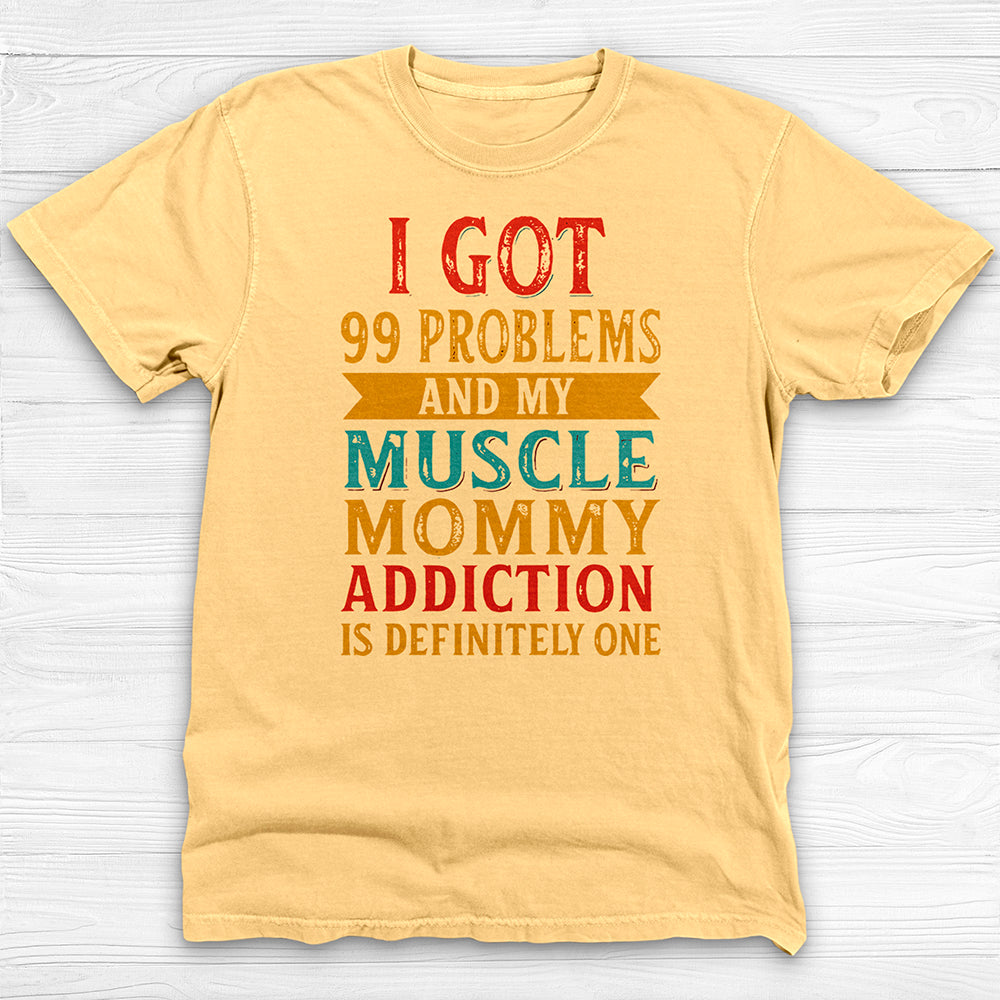 Muscle Mommy Addiction Gym Tee, Strong Women Appreciation-T-Shirt-Gym Classics