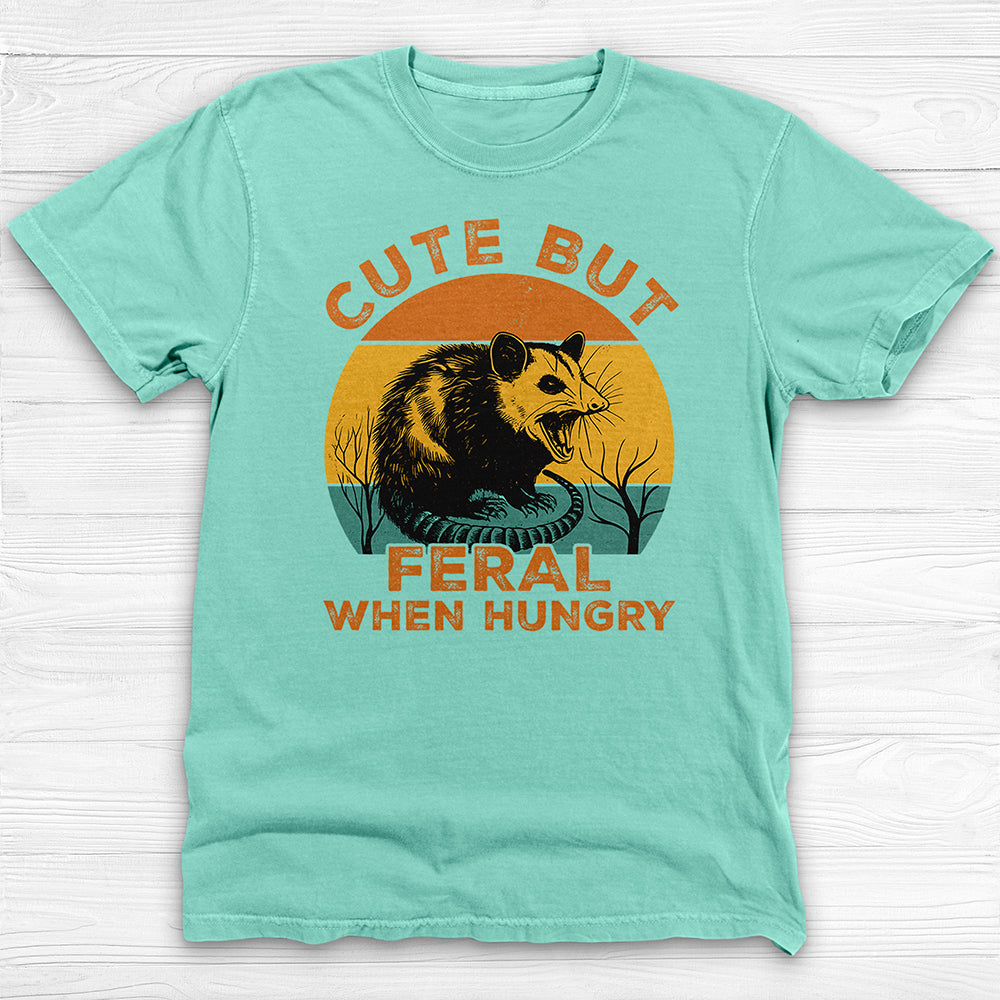 Cute But Feral When Hungry Gym Shirt, Funny Animal Lover Tee-T-Shirt-Gym Classics