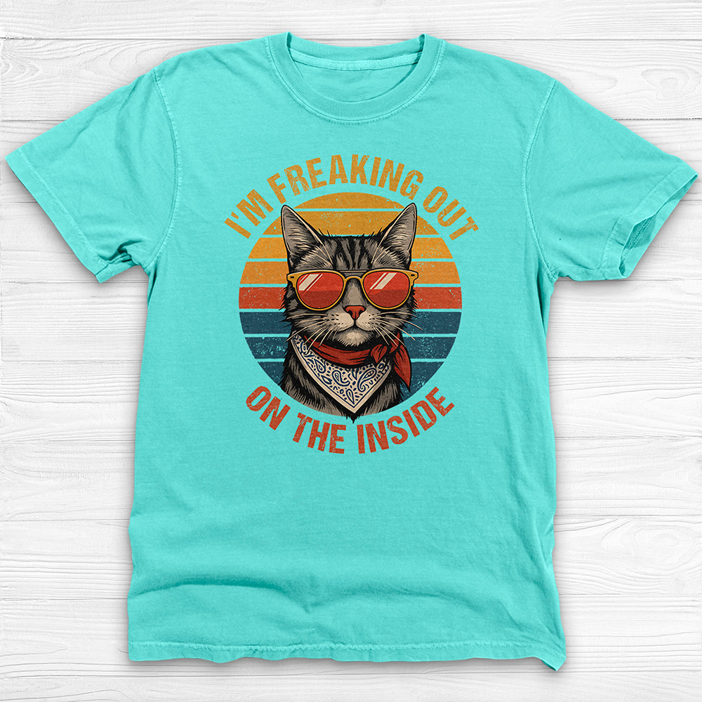 Freaking Out On The Inside Funny Gym Shirt Or Pump Cover-T-Shirt-Gym Classics