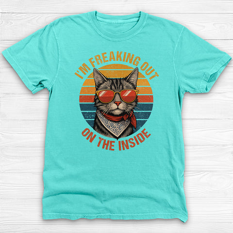 Freaking Out On The Inside Funny Gym Shirt Or Pump Cover