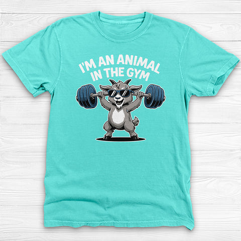 Cute Goat Gym Shirt, Funny Workout Tee or Pump Cover
