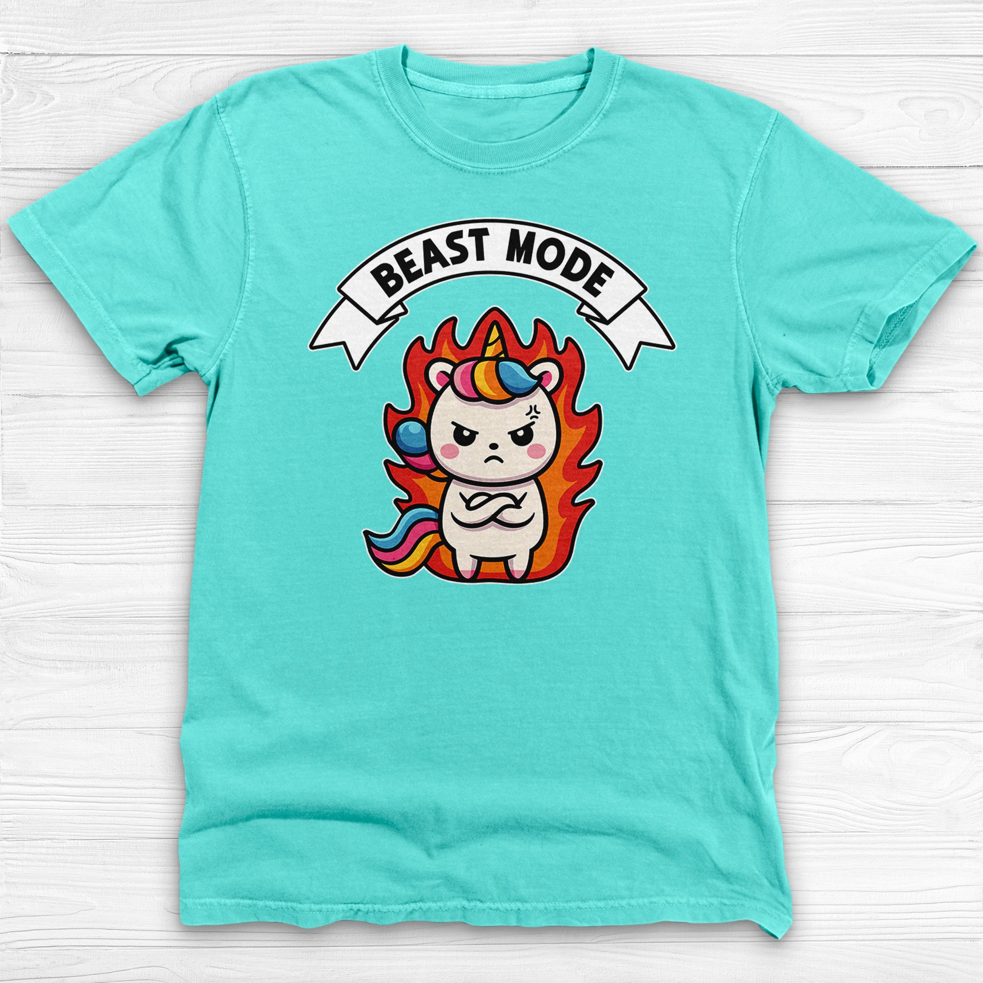 Unicorn Beast Mode Funny Graphic Gym Shirt Or Pump Cover-T-Shirt-Gym Classics
