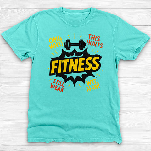Fitness Joke Tee, Reluctant Sarcastic Fitness Tee