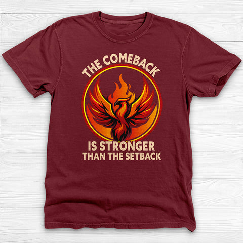 Phoenix Comeback Gym Shirt, Motivational Workout Tee for Lifters