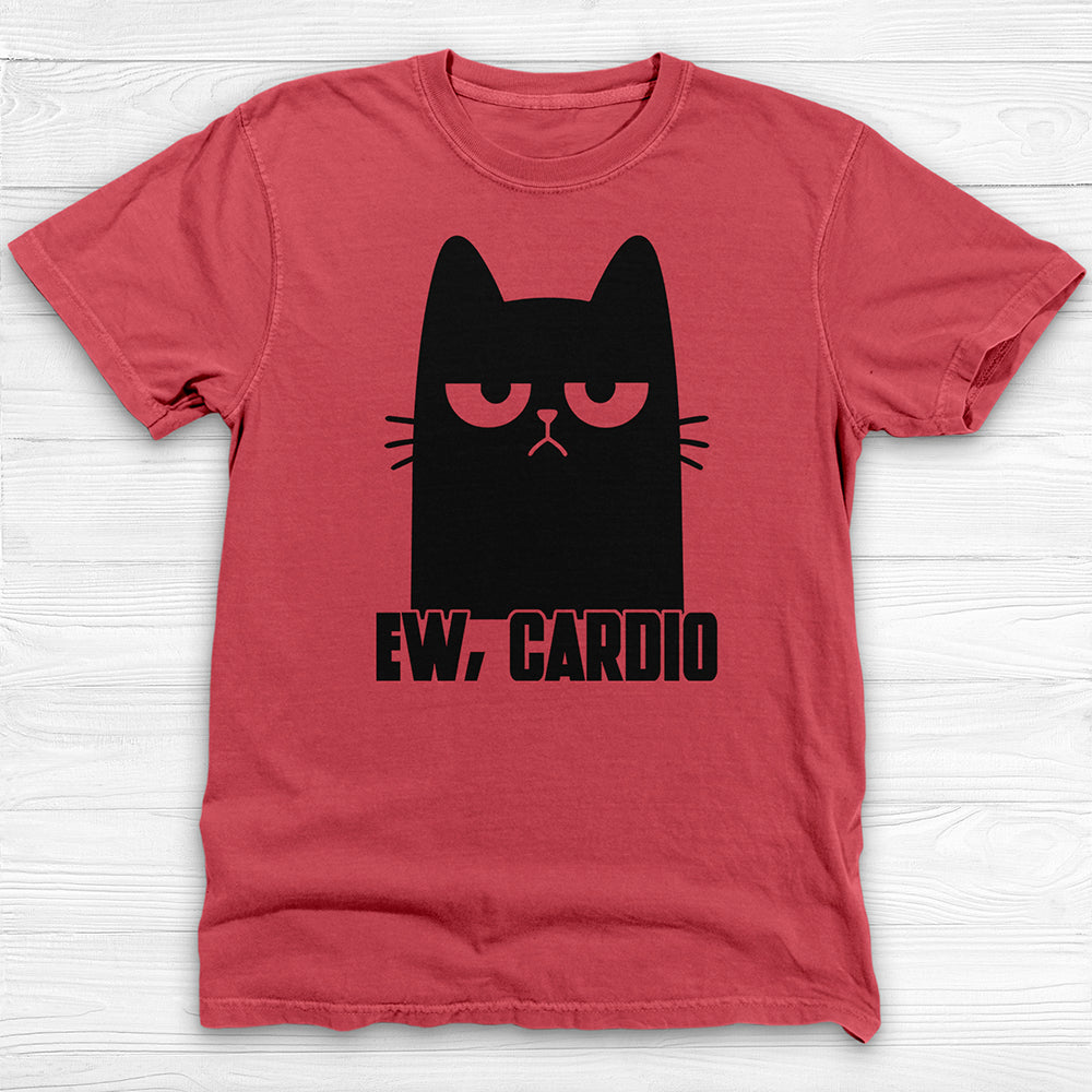 Funny Cat Hates Cardio Gym T-Shirt And Pump Cover