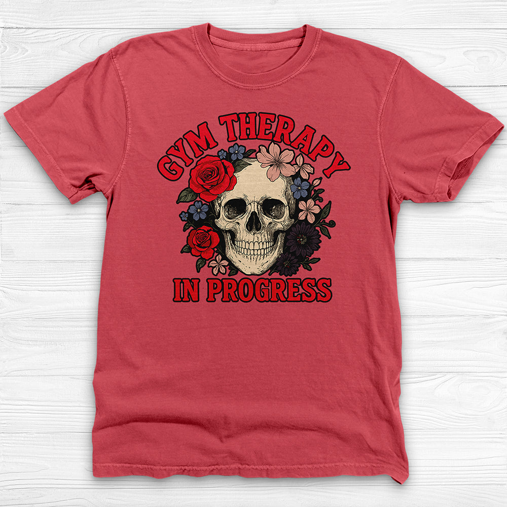 Gym Therapy Unisex Skull T-Shirt, Gym Self-Love Tee-T-Shirt-Gym Classics