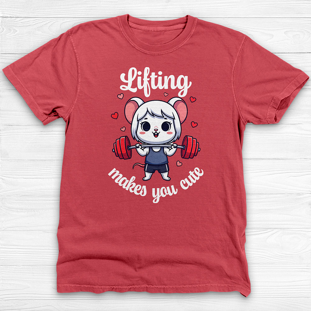 Lifting Makes You Cute Gym Shirt, Anime Style Workout Tee-T-Shirt-Gym Classics