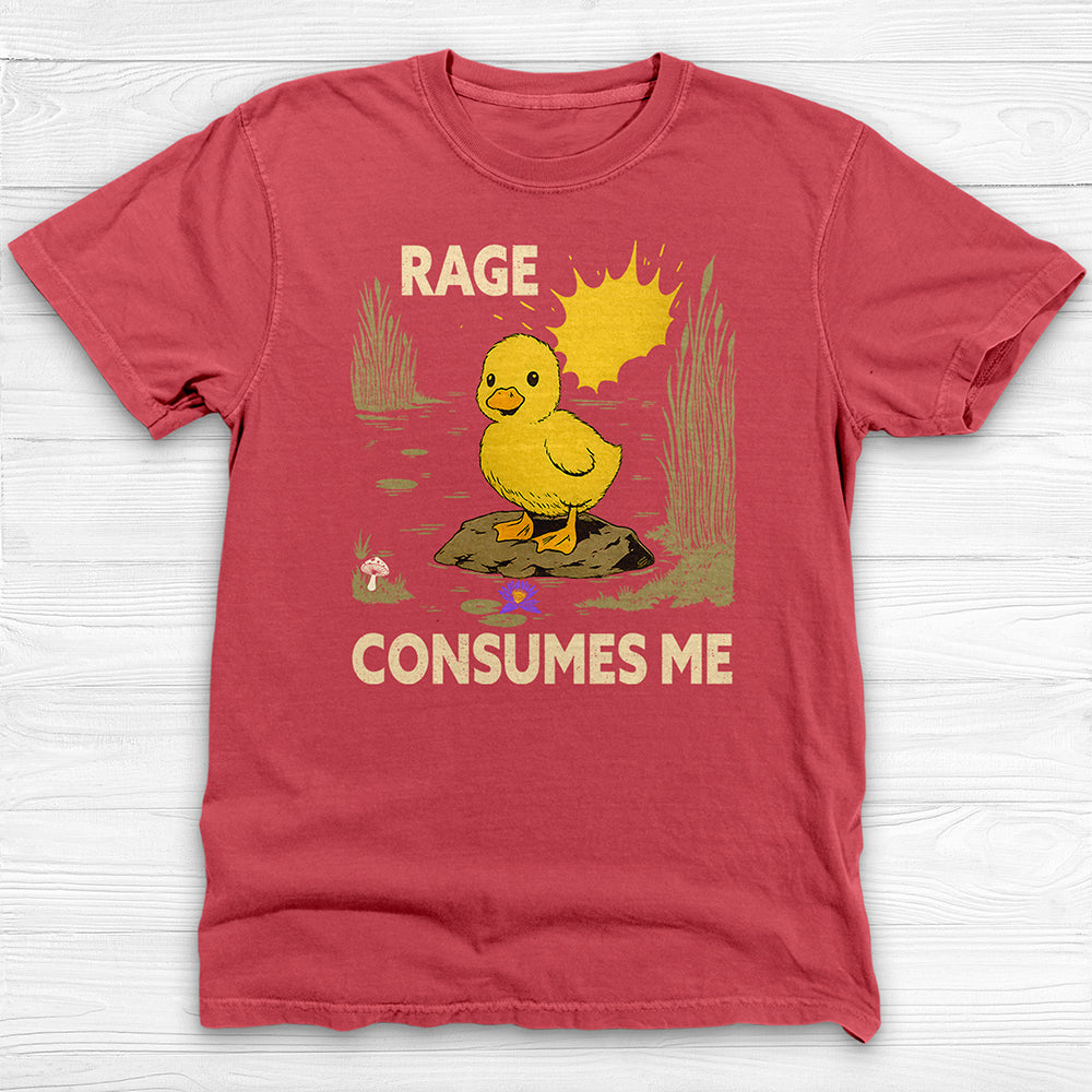 Rage Consumes Me Baby Duck Shirt, Fun Workout Tee-T-Shirt-Gym Classics
