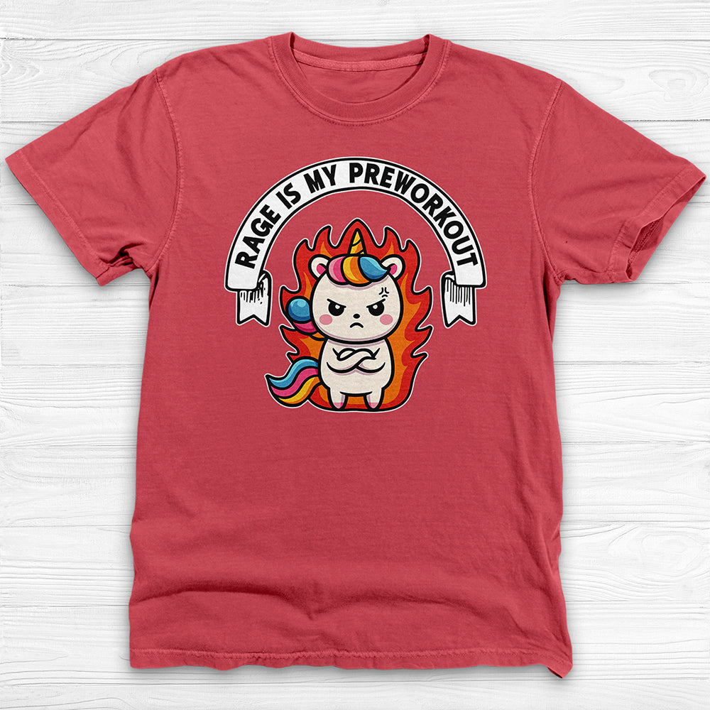 Rage Is My Preworkout Unicorn Shirt, Funny Gym Tee or Pump Cover-T-Shirt-Gym Classics
