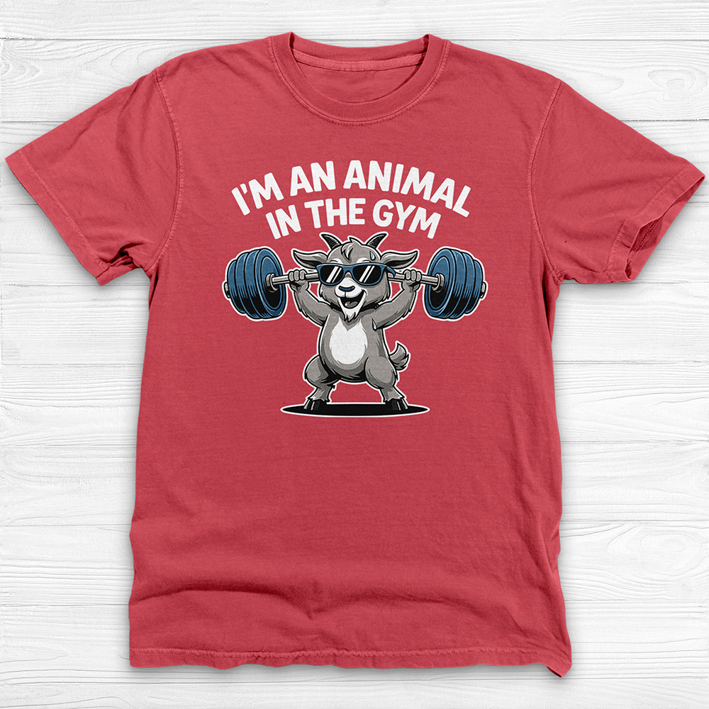Cute Goat Gym Shirt, Funny Workout Tee or Pump Cover-T-Shirt-Gym Classics