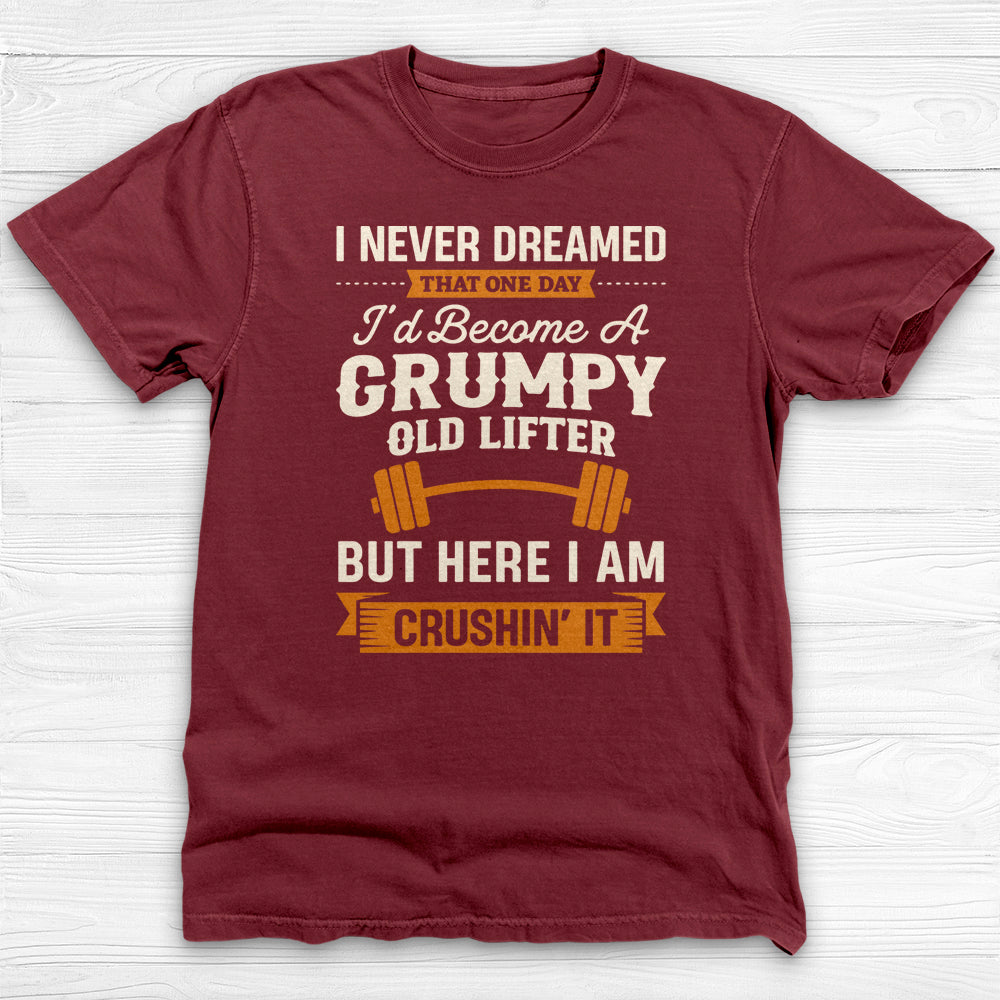 Grumpy Old Lifter T-Shirt, Funny Weightlifting Gym Humor Tee-T-Shirt-Gym Classics