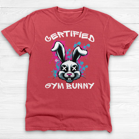 Certified Gym Bunny Tee Or Pump Cover, Cute But Dangerous
