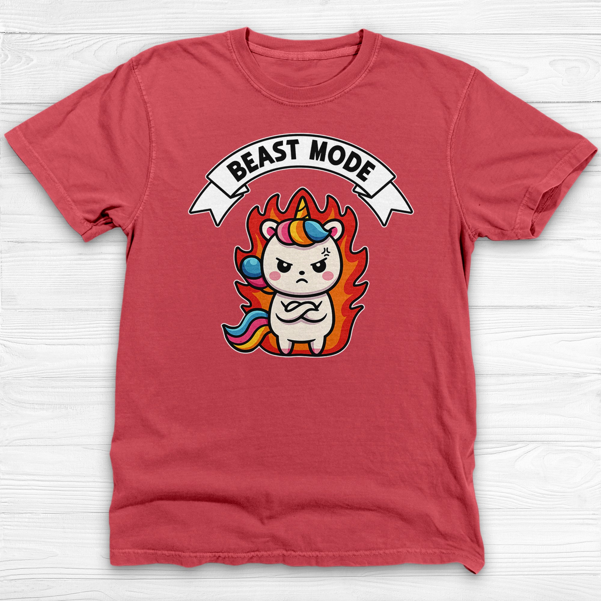 Unicorn Beast Mode Funny Graphic Gym Shirt Or Pump Cover-T-Shirt-Gym Classics