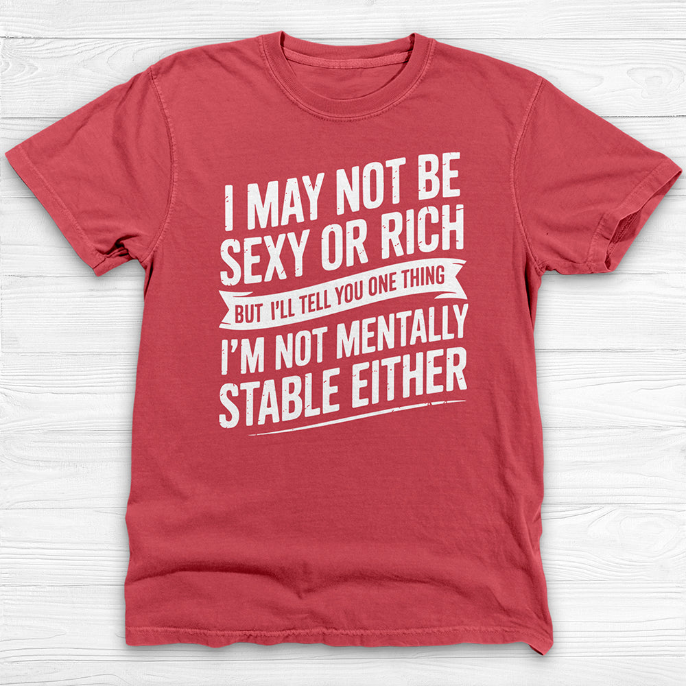 Not Sexy Or Rich Or Mentally Stable Either Funny Gym Tee-T-Shirt-Gym Classics