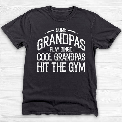 Cool Grandpa Gym T-Shirt, Garment-Dyed Tee for Old-Time Lifters