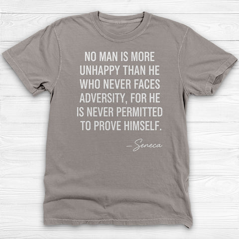 Seneca Stoic Quote Tee, Inspirational Quote T-Shirt