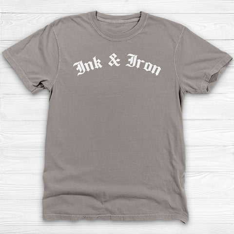 Ink & Iron Unisex Garment-Dyed T-Shirt - Vintage Vibe Gym Tee