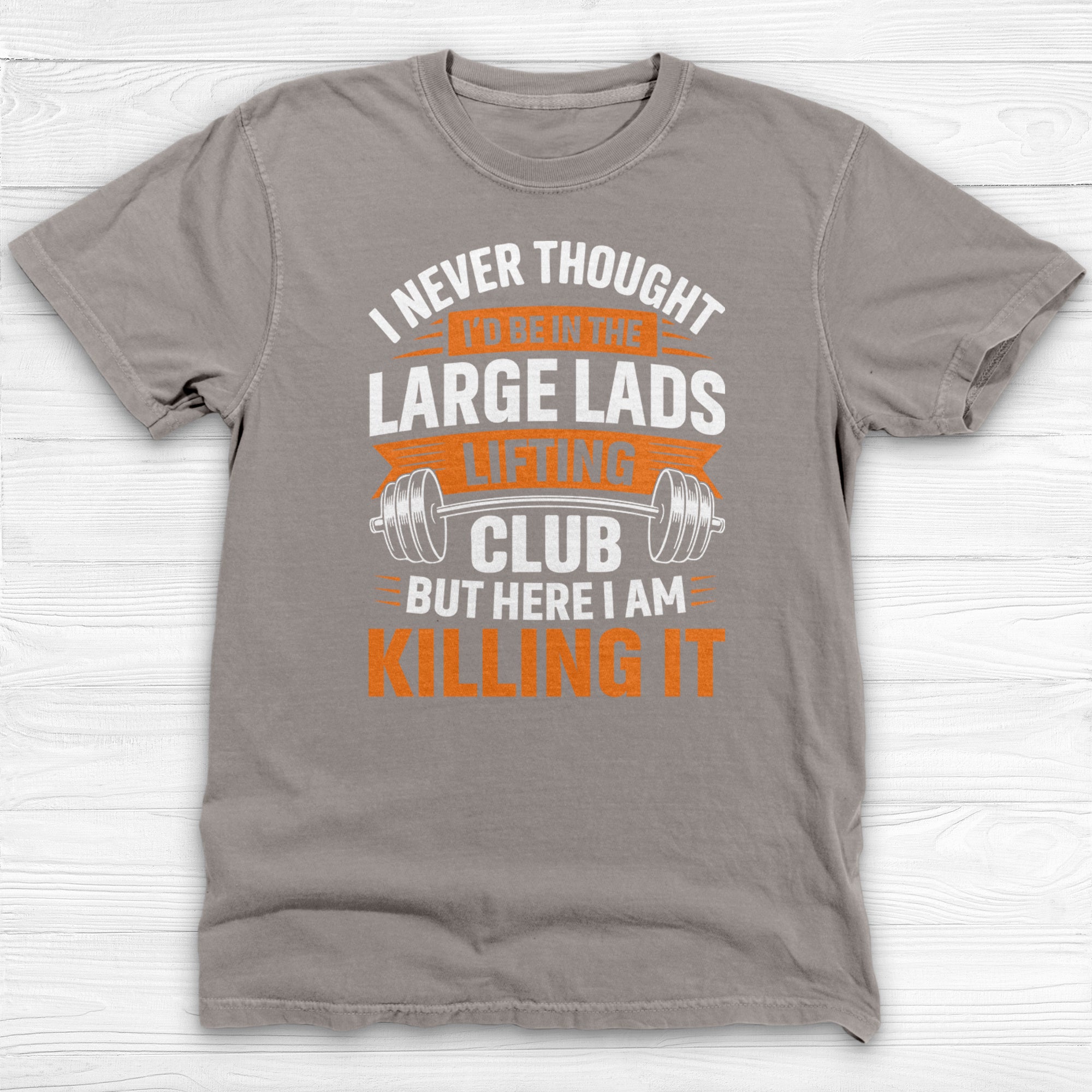 Large Lads Lifting Club Tee, Funny Heavy Lifter Gym Shirt-T-Shirt-Gym Classics
