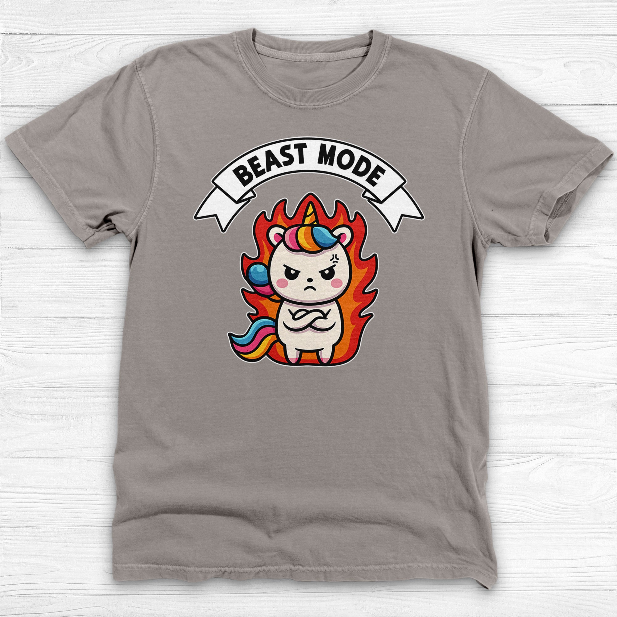 Unicorn Beast Mode Funny Graphic Gym Shirt Or Pump Cover-T-Shirt-Gym Classics