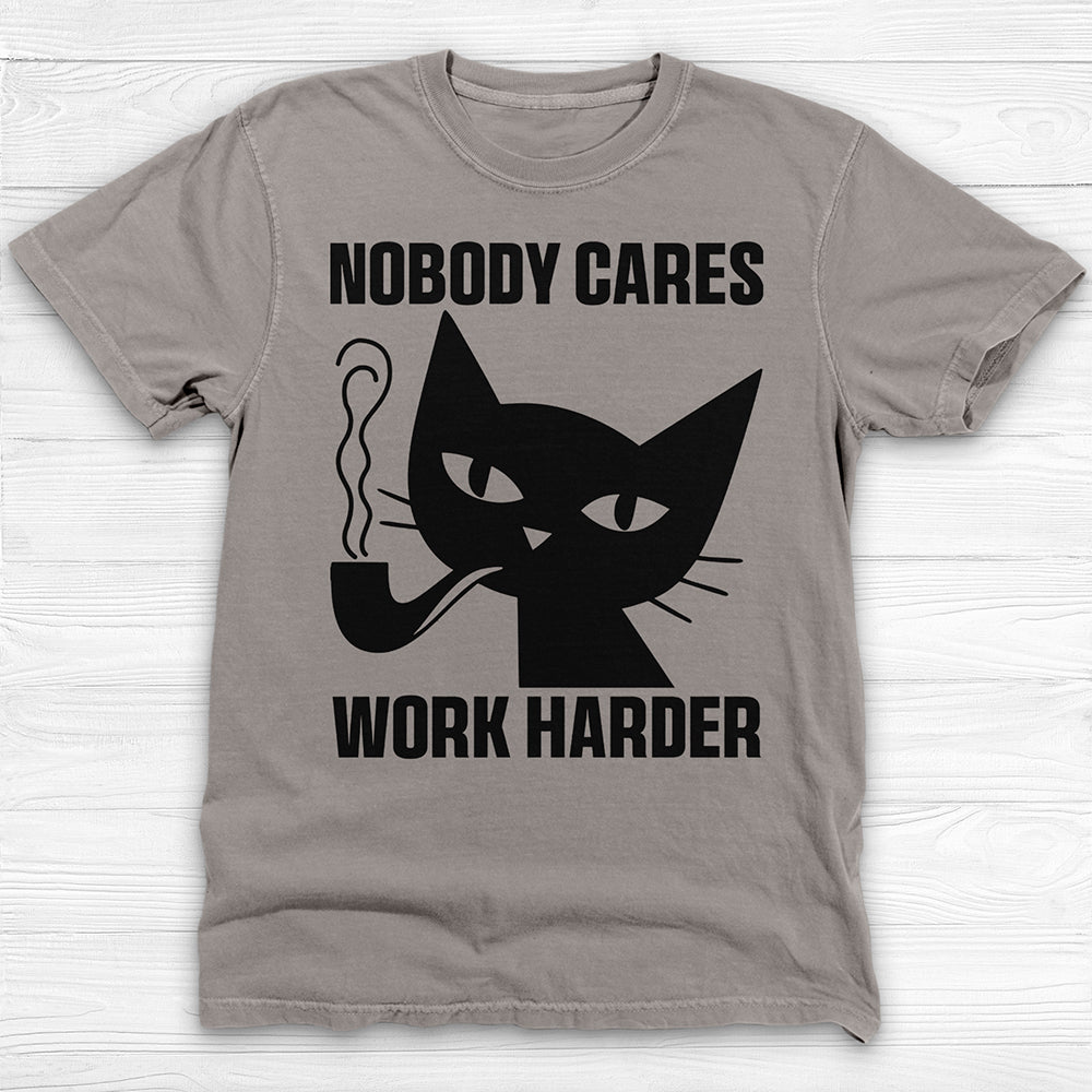 Nobody Cares Work Harder Philosophy Cat Gym Shirt-T-Shirt-Gym Classics