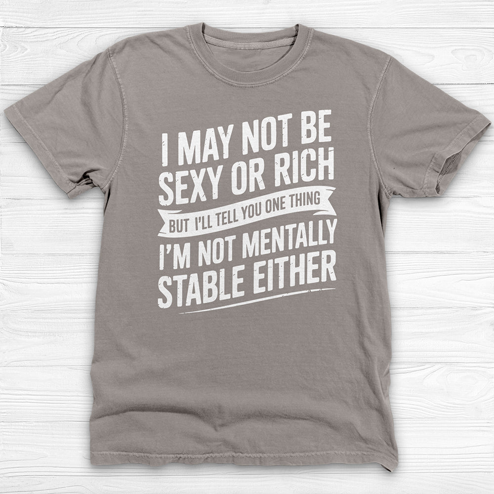 Not Sexy Or Rich Or Mentally Stable Either Funny Gym Tee-T-Shirt-Gym Classics