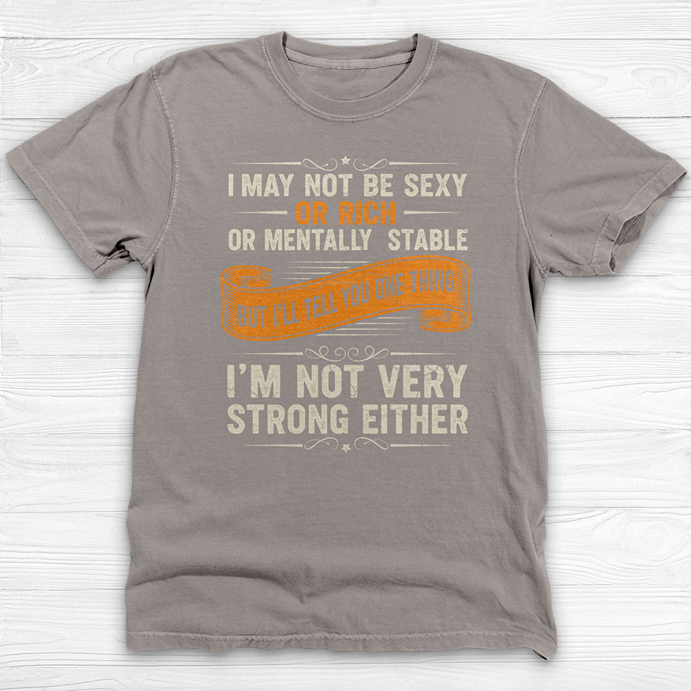 Not Sexy Or Rich Gym Shirt or Pump Cover, Garment-Dyed Softness-T-Shirt-Gym Classics